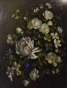 Philipps Susie 1900-1900,Still life study of predominantly white flowers,Tennant's GB 2022-01-08