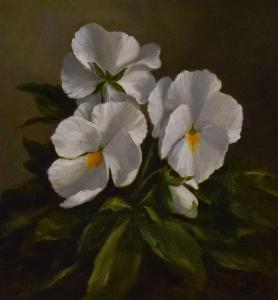 Philipps Susie 1900-1900,Still life study of white pansies,Tennant's GB 2022-01-08