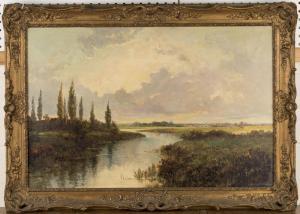 PHILLIPS A,View along a River,Tooveys Auction GB 2016-03-23