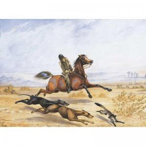 PHILLIPS A.W 1800,FOX HUNTING IN A MIDDLE EASTERN LANDSCAPE,Sotheby's GB 2005-11-28