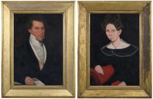 PHILLIPS Ammi 1788-1865,A Pair of Portraits,1823,Brunk Auctions US 2024-03-08