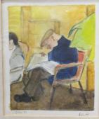 PHILLIPS Anne Catherine 1900,Figure reading,1982,Cheffins GB 2017-05-25