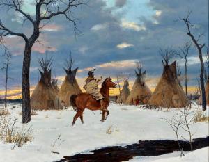 PHILLIPS Gordon 1927-2011,Good Camp - Cheyenne Winter,Bonhams GB 2022-11-01