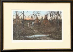 PHILLIPS Gordon 1927-2011,Indian Camp,1975,Ro Gallery US 2023-07-01