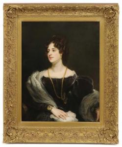 PHILLIPS Thomas 1770-1845,Portrait of Louisa Jane, half-length, in a black d,Sworders GB 2023-04-04