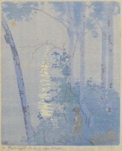Phillips Walter Joseph 1884-1963,Moonlight, Lake of the Woods #43,1927,Levis CA 2024-03-09