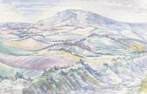 PHYLLIS JOHNSTON 1917-1936,Sussex landscape and St Ives,Burstow and Hewett GB 2019-08-21