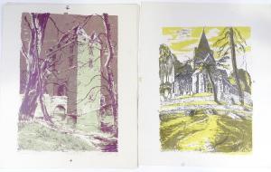 PHYLLIS JOHNSTON 1917-1936,Sussex landscapes and churches,Burstow and Hewett GB 2019-09-18