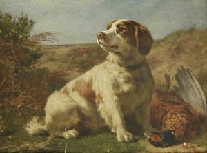 PHYSICK Edward Robert 1859-1866,A WELSH SPRINGER SPANIEL WITH A PHEASANT,Sworders GB 2019-09-10