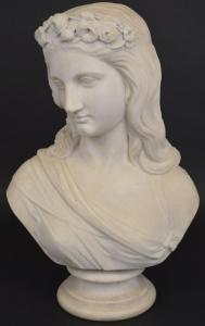 PHYSICK Robert 1816-1882,female bust,1867,Hood Bill & Sons US 2019-09-24