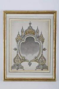 PIAGET Charles 1800-1800,Projet pour un miroir de style gothique,Piguet CH 2009-03-11
