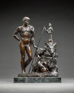 PIAMONTINI Giuseppe,Meleager standing in front of an effigy with Diana,Sotheby's 2022-12-06