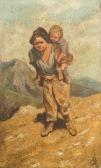 PIANCA Gio 1800-1800,Joven con niño al hombro,1901,Subasta Gran Via De Bilbao ES 2009-12-29