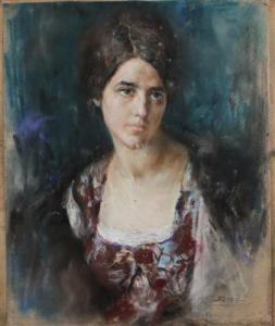 PIATTI Antonio 1875-1962,Ritratto femminile,1911,Capitolium Art Casa d'Aste IT 2017-07-25