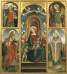 PIAZZA Albertino 1490-1528,Polittico: Madonna con Bambino, San Giovannino, Sa,Christie's 2004-12-14
