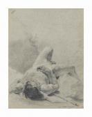 PIAZZETTA Giovanni Battista,A nude youth sprawled on his back, upon a bank, ly,Christie's 2017-01-24