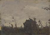 PIAZZONI Gottardo 1872-1945,Mill Valley (Gray sky with trees),1911,Bonhams GB 2014-04-08