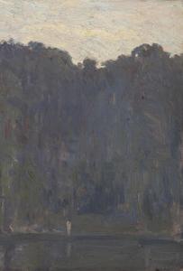 PIAZZONI Gottardo 1872-1945,Trees at the water's edge,Bonhams GB 2015-04-28
