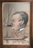 PIC Marcel 1800-1900,Caricature of a Yachtsman Smoking a Cigar,Lots Road Auctions GB 2020-04-05