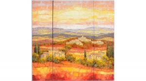 PICARD Jean Claude 1900-1900,Mediterranian Sunset Triptych,Anderson & Garland GB 2023-01-12