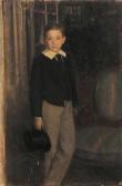 PICARD Louis 1861-1940,Portrait de petit garçon Panneau,Brissoneau FR 2008-11-19