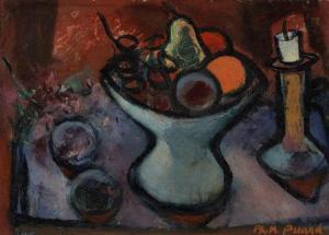PICARD Philippe Marie,Nature morte (Still Life with Fruit and Candle),1959,Heritage 2009-10-21