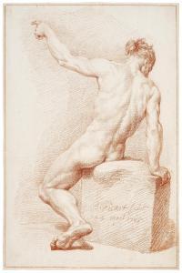 PICART Bernard 1673-1733,Académie d\’homme nu assis,1725,Christie's GB 2024-03-20