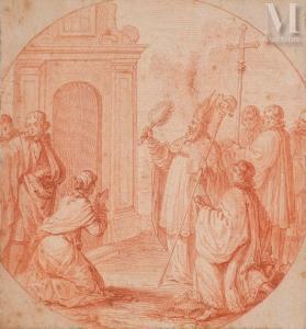 PICART Bernard 1662-1727,Evêque bénissant des fidèles,Millon & Associés FR 2023-05-23