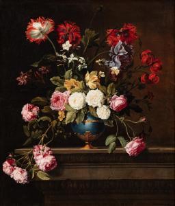 PICART Jean Michel 1600-1682,Still life of flowers in a vase,Sotheby's GB 2022-07-07