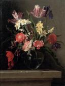 PICART Jean Michel,Tulips, carnations, narcissi and other flowers in ,Christie's 2010-04-13