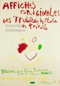 Picasso Pablo 1881-1973,Affiches originales pes maitres de l' Ecole de Par,1959,ArteSegno 2017-07-15