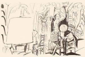 Picasso Pablo 1881-1973,Composition,1955,Bruun Rasmussen DK 2019-05-14