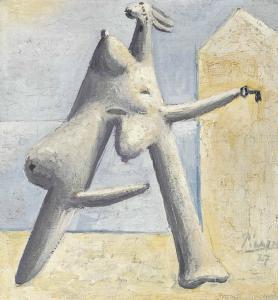 Picasso Pablo 1881-1973,Composition (Figure féminine sur une plage),1927,Christie's GB 2013-05-08