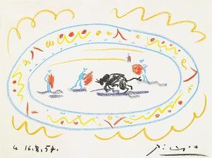 Picasso Pablo 1881-1973,Course de taurean, 1954,1916,Bonhams GB 2007-11-19