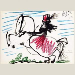 Picasso Pablo 1881-1973,dama a caballo,Appolo ES 2007-02-26