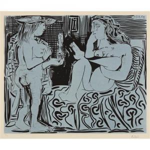 Picasso Pablo 1881-1973,Deux femmes avec un vase à fleurs (Two ,1959,Phillips, De Pury & Luxembourg 2016-10-26