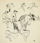 Picasso Pablo 1881-1973,Estudio de jockeys.,Brok ES 2009-03-31