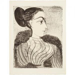 Picasso Pablo 1881-1973,Femme au chignon,1957,Phillips, De Pury & Luxembourg US 2016-10-26