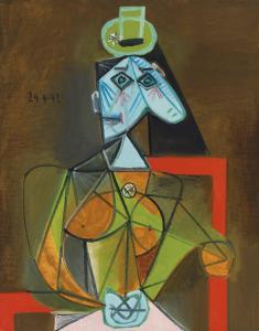 Picasso Pablo 1881-1973,Femme dans un fauteuil (Dora Maar),1942,Christie's GB 2018-06-20