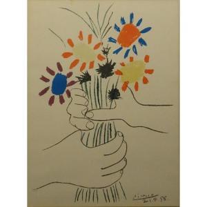 Picasso Pablo 1881-1973,Fleurs et Main,Kodner Galleries US 2017-03-22