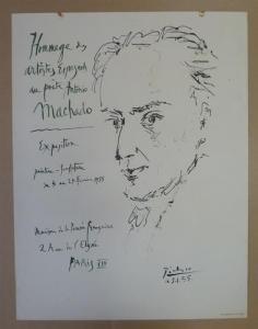 Picasso Pablo,Hommage à Antonio Machado, Exposition Maison de la,1952,Marambat-Camper 2017-11-16