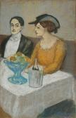 PICASSO Pablo 1881-1973,Homme et femme à table,1902-1903,Phillips, De Pury & Luxembourg 2025-05-13