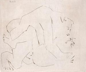 Picasso Pablo 1881-1973,L'Etreinte, I,1915,Strauss Co. ZA 2018-03-05