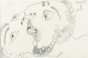 Picasso Pablo 1881-1973,LE BAISER,1967,Sotheby's GB 2013-12-04