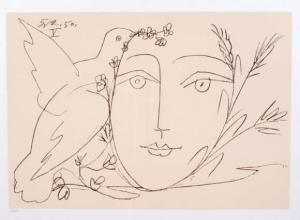 Picasso Pablo 1881-1973,Le visage de la paix,Delobeau FR 2009-07-05
