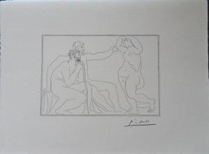 Picasso Pablo 1881-1973,Les sculpteurs devant la muse,Sadde FR 2018-01-11