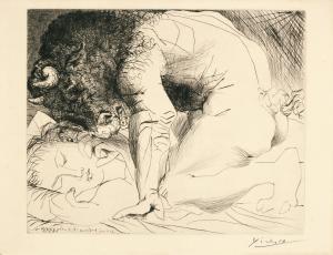 Picasso Pablo 1881-1973,MINOTAURE CARESSANT UNE DORMEUSE,1933,Sotheby's GB 2017-05-25