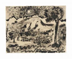 Picasso Pablo 1881-1973,Montagne Sainte-Victoire,1955,Christie's GB 2016-06-08