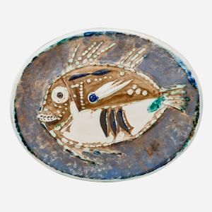 Picasso Pablo,Mottled Fish plate (Poisson Chiné),1952,Rago Arts and Auction Center 2018-01-21