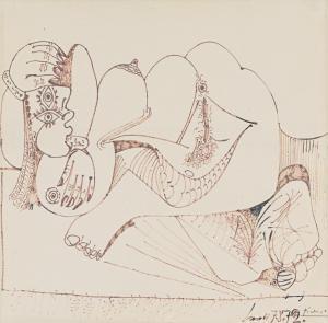 Picasso Pablo 1881-1973,NU COUCHÉ,1972,Sotheby's GB 2015-11-05